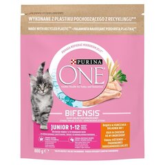 Purina One Bifensis Junior kissoille kana, 800 g hinta ja tiedot | Kissan kuivaruoka | hobbyhall.fi