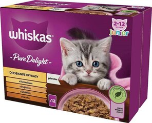 Whiskas Pure Delight kissoille, 12x85 g hinta ja tiedot | Whiskas Lemmikit | hobbyhall.fi