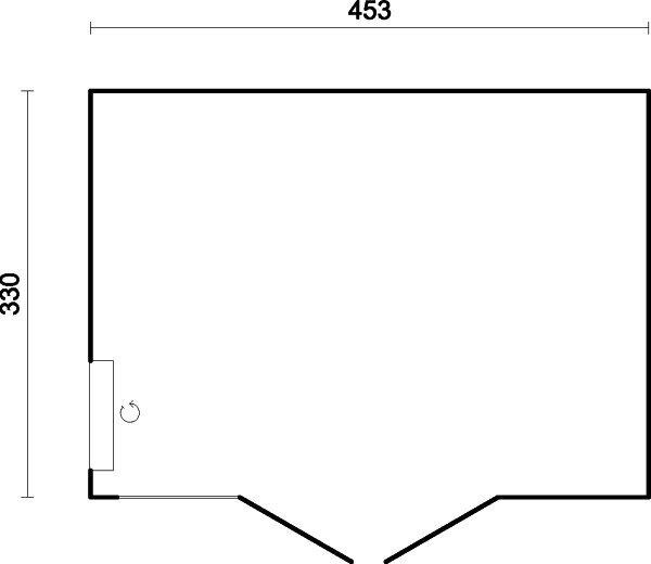 Vierasmaja Solveig 13,6 m² elementtirakenteinen hinta ja tiedot | Piharakennukset | hobbyhall.fi