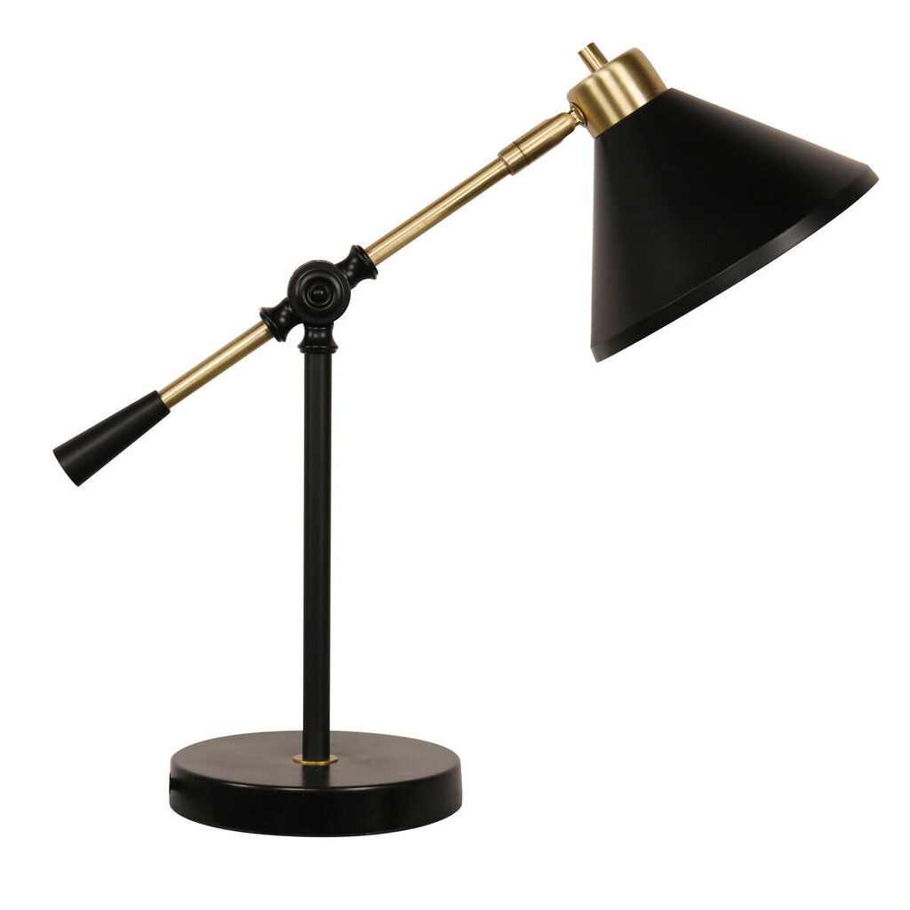 Pöytälamppu DKD Home Decor Musta Kullattu Metalli (17,7 x 38 x 40,6 cm) (17,7 x 44 x 40,6 cm) hinta ja tiedot | Pöytävalaisimet | hobbyhall.fi