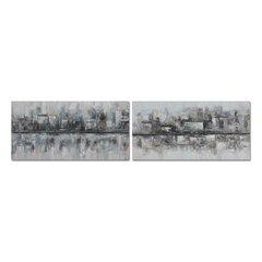 Maalaus DKD Home Decor 120 x 2,8 x 60 cm Abstrakti Loft (2 osaa) hinta ja tiedot | Taulut | hobbyhall.fi