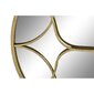 Seinäpeili DKD Home Decor Kullattu Metalli Arabi (80 x 2,5 x 80 cm) hinta ja tiedot | Peilit | hobbyhall.fi
