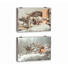 Suojat DKD Home Decor Tiski Spa 46,5 x 6 x 31,5 cm 2 osaa Puu MDF hinta ja tiedot | Puutarhakalusteet | hobbyhall.fi