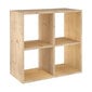 Hyllyt Astigarraga 2x2 Dinamic Mäntypuu (70,8 x 70,8 x 33 cm) hinta ja tiedot | Hyllyt | hobbyhall.fi