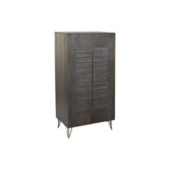 Kaappi DKD Home Decor Metalli Ruskea Mangopuu (70 x 45 x 142 cm) hinta ja tiedot | Olohuoneen kaapit ja lipastot | hobbyhall.fi