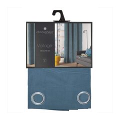 Verho Atmosphera Lilou Sininen Polyesteri (140 x 260 cm) hinta ja tiedot | Verhot | hobbyhall.fi