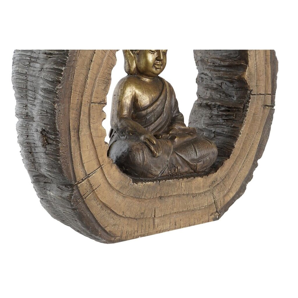 Koristehahmo DKD Home Decor 40 x 13 x 40 cm Kullattu Ruskea Buddha Itämainen (2 osaa) hinta ja tiedot | Sisustustuotteet | hobbyhall.fi
