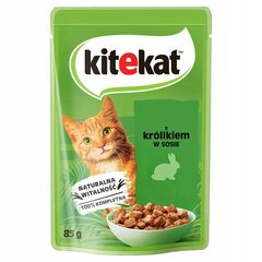 Kitekat aikuisille kissoille kaninliha, 28x85 g hinta ja tiedot | Kissanruoka | hobbyhall.fi