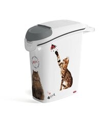 Ruokalaatikko lemmikkieläinten ruokaan Curver, 23 L, kissan kuvalla hinta ja tiedot | Ruokakupit ja ruokintatarvikkeet | hobbyhall.fi