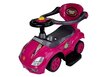 Mega Car 3in1, vaaleanpunainen hinta ja tiedot | Vauvan lelut | hobbyhall.fi