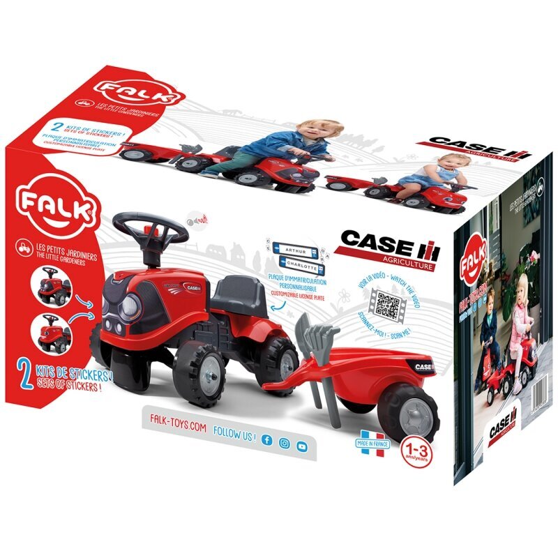 Falk Case IH traktori perävaunulla, punainen hinta ja tiedot | Vauvan lelut | hobbyhall.fi