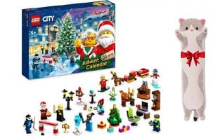 60381 LEGO® City Joulukalenteri 2023 + pehmotyyny hinta ja tiedot | LEGOT ja rakennuslelut | hobbyhall.fi