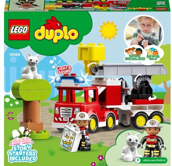 10969 LEGO® Duplo paloauto + pehmotyyny 50 cm hinta ja tiedot | LEGOT ja rakennuslelut | hobbyhall.fi