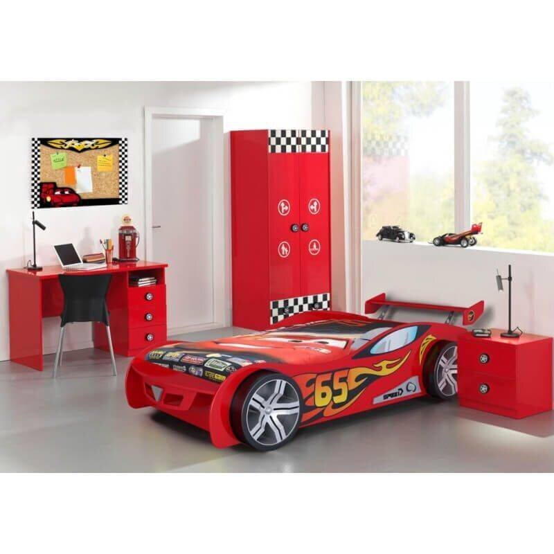 Yöpöytä lastenhuoneeseen Monza SC865NAR, punainen hinta ja tiedot | Lasten yöpöydät | hobbyhall.fi