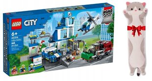 60316 LEGO® City Poliisiasema + pehmotyyny 50 cm hinta ja tiedot | LEGOT ja rakennuslelut | hobbyhall.fi