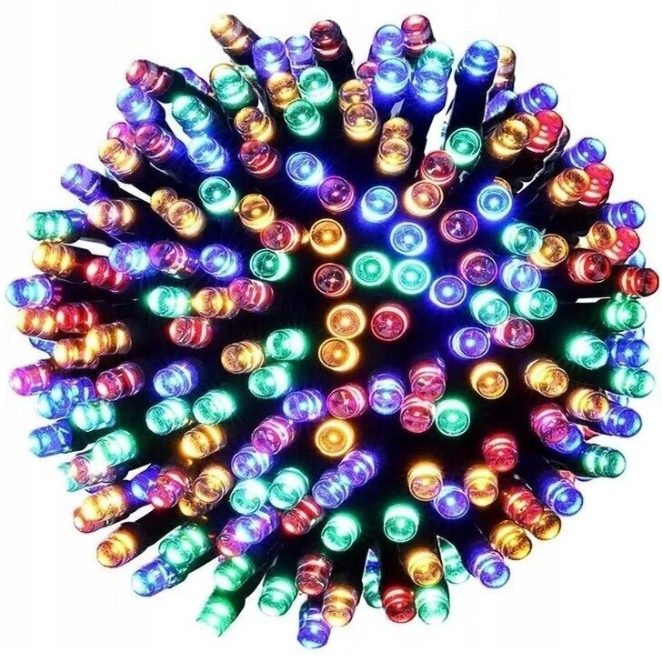 Joulukuusen moniväriset valot 500 LED 8 toimintoa. hinta ja tiedot | Jouluvalot | hobbyhall.fi