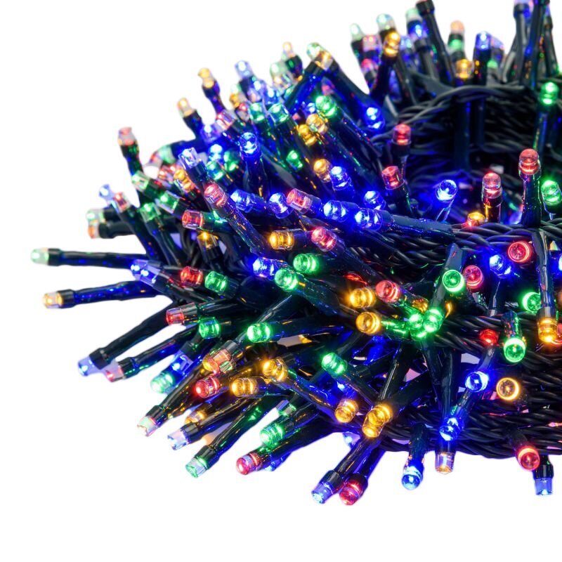 Joulukuusen moniväriset valot 500 LED 8 toimintoa. hinta ja tiedot | Jouluvalot | hobbyhall.fi