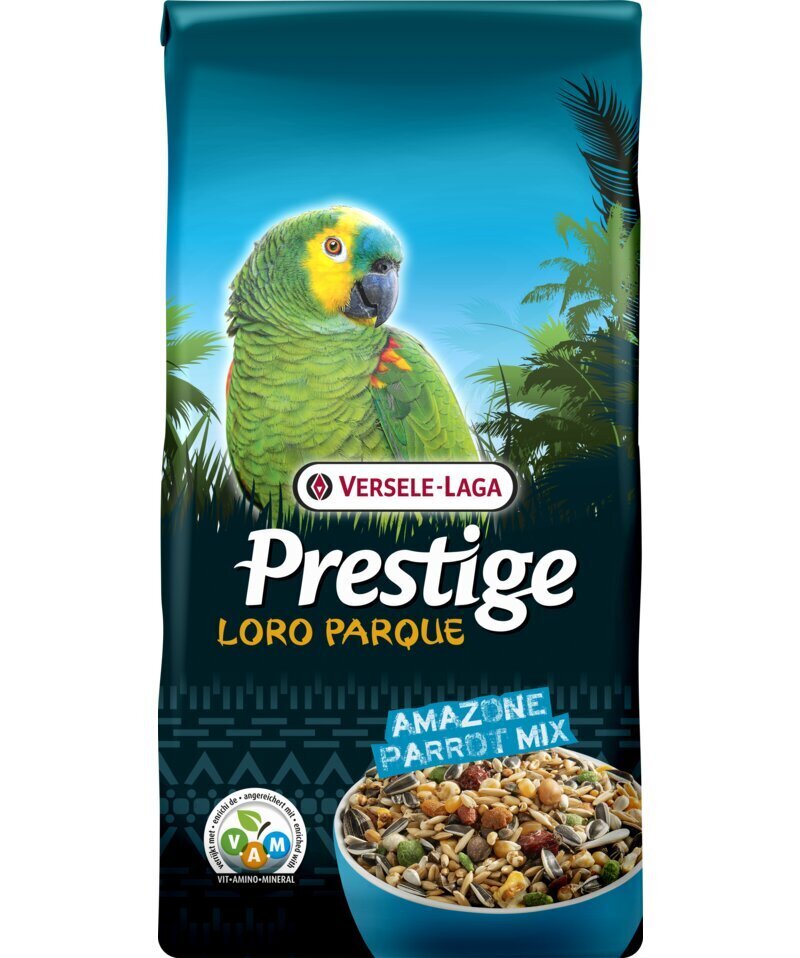 Rehu linnuille Versele Laga Amazone Parrot Loro Parque MIX, 15kg hinta ja tiedot | Lintujen ruokinta | hobbyhall.fi