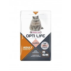 Versele Laga Opti Life kissoille lohen kanssa, 1 kg hinta ja tiedot | Kissan kuivaruoka | hobbyhall.fi