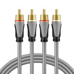 2RCA Stereoäänikaapeli 10 m hinta ja tiedot | Kaapelit ja adapterit | hobbyhall.fi