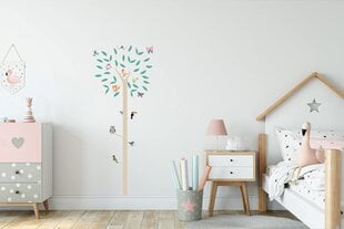 Seinätarra Tree, 160 x 100 cm, pastellisävyjä hinta ja tiedot | Sisustustarrat | hobbyhall.fi