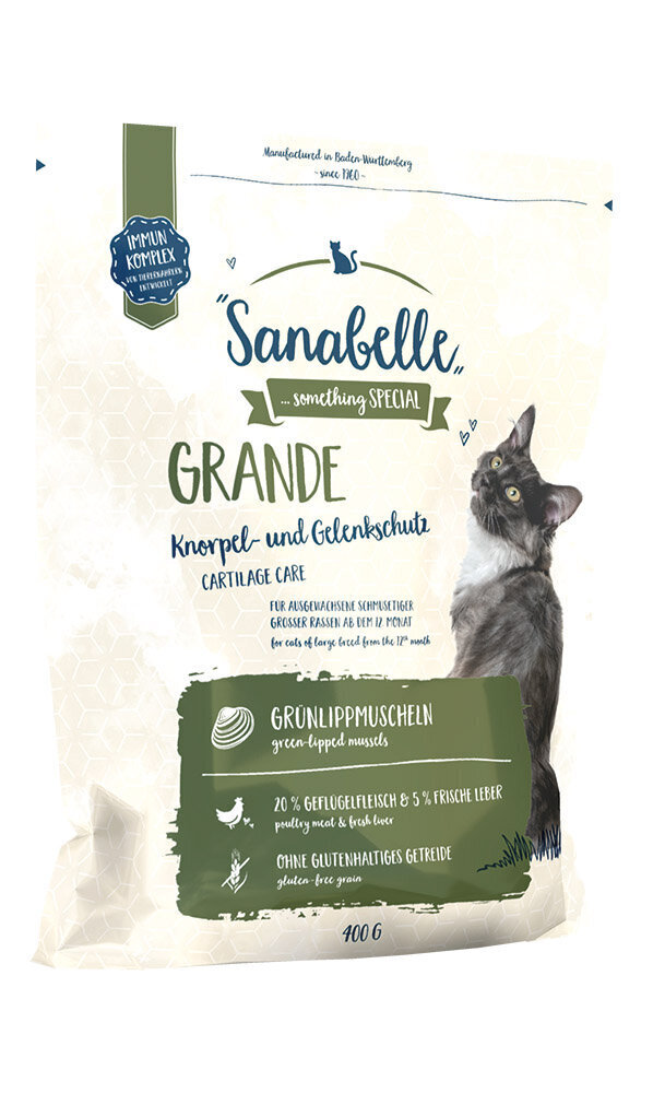 Sanabelle Grande -kuivaruoka kissoille, 400g hinta ja tiedot | Kissan kuivaruoka | hobbyhall.fi
