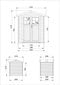 Puinen puutarhavaja Timbela M343F + lattia H218 x 206 x 216 cm / 3,53 m2 hinta ja tiedot | Piharakennukset | hobbyhall.fi