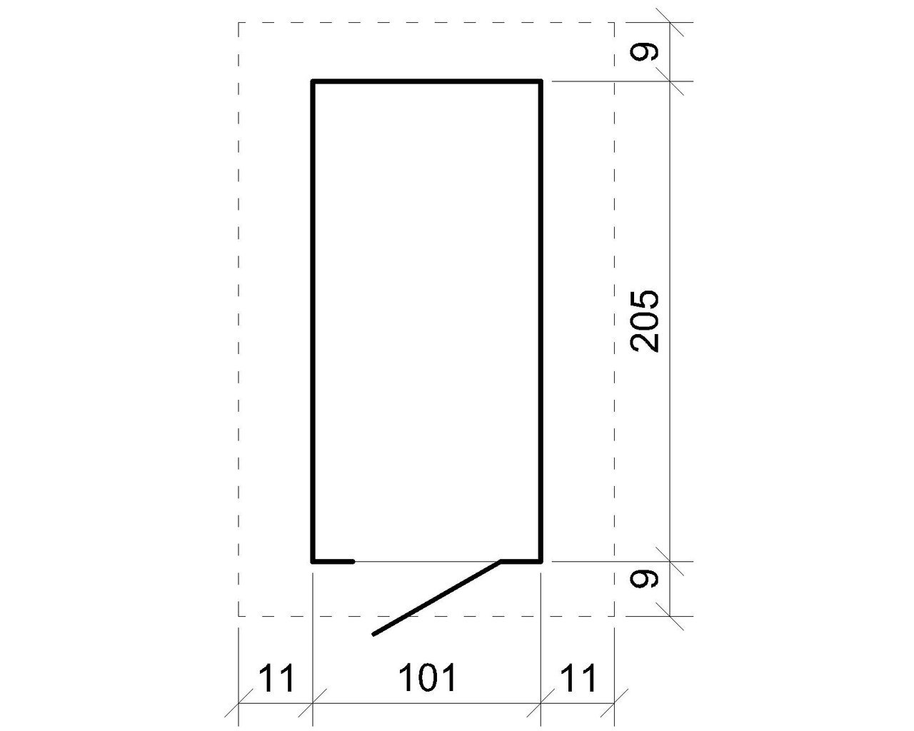 Puinen puutarhavaja Timbela M348A H203 x 123 x 223 cm / 2,1 m² hinta ja tiedot | Piharakennukset | hobbyhall.fi