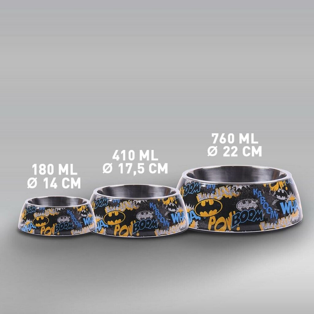 Koiran ruoka-annostelija Batman 760 ml Melamiini Metalli Monivärinen hinta ja tiedot | Ruokakupit ja ruokintatarvikkeet | hobbyhall.fi