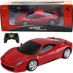 Rastar Ferrari 458 Italia RC Car, punainen hinta ja tiedot | Poikien lelut | hobbyhall.fi