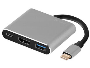 Tietokonetelakka TRACER A-1, USB-C, HDMI 4K, USB 3.1, PDW 100W hinta ja tiedot | Adapterit | hobbyhall.fi