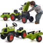 Polkutraktori perävaunulla - Claas Falk, vihreä hinta ja tiedot | Poikien lelut | hobbyhall.fi