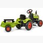 Polkutraktori perävaunulla - Claas Falk, vihreä hinta ja tiedot | Poikien lelut | hobbyhall.fi