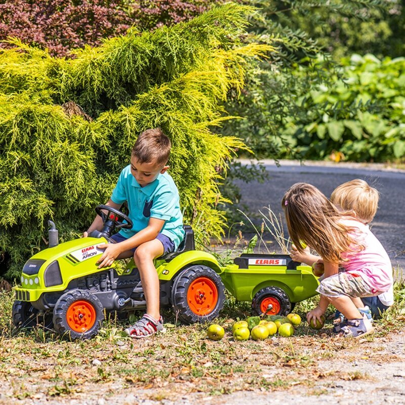 Polkutraktori perävaunulla - Claas Falk, vihreä hinta ja tiedot | Poikien lelut | hobbyhall.fi