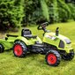 Polkutraktori perävaunulla - Claas Falk, vihreä hinta ja tiedot | Poikien lelut | hobbyhall.fi