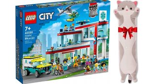 60330 LEGO® City Hospital ja Pehmotyynykissa hinta ja tiedot | LEGOT ja rakennuslelut | hobbyhall.fi