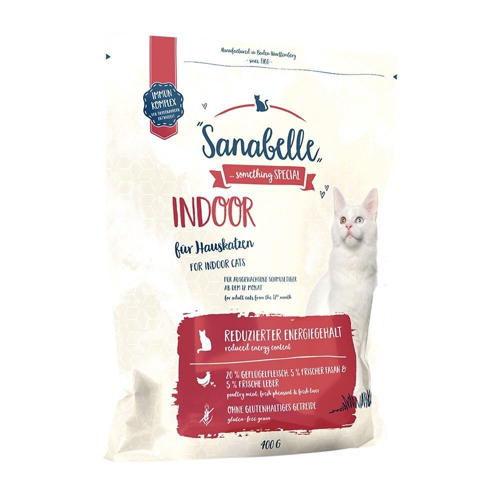 Kuivaruoka Sanabelle Indoor sisäkissoille, 400 g hinta ja tiedot | Kissan kuivaruoka | hobbyhall.fi
