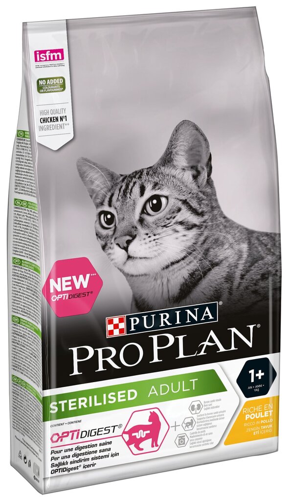 Pro Plan Sterilized Adult Cat Kanaruoka steriloiduille kissoille 1,5kg hinta ja tiedot | Kissan kuivaruoka | hobbyhall.fi