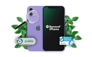 Renewd® Apple iPhone 12 128GB Purple RND-P199128 hinta ja tiedot | Apple renewd Matkapuhelimet ja tarvikkeet | hobbyhall.fi