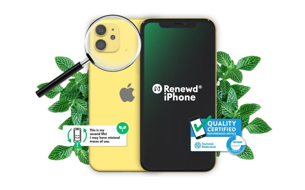 Renewd® Apple iPhone 11 128GB Yellow RND-P143128 hinta ja tiedot | Matkapuhelimet | hobbyhall.fi