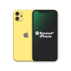 Renewd® Apple iPhone 11 128GB Yellow RND-P143128 hinta ja tiedot | Apple renewd Matkapuhelimet ja tarvikkeet | hobbyhall.fi