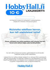 Sähköinen lahjakortti, arvo 10 € hinta ja tiedot | Lahjakortit | hobbyhall.fi