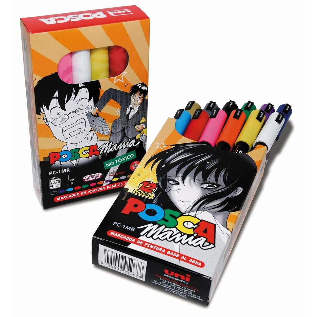 Tussisarja Uni-Ball Posca Mania PC-1MR 0,7 mm 12 kpl. hinta ja tiedot | Toimistotarvikkeet | hobbyhall.fi