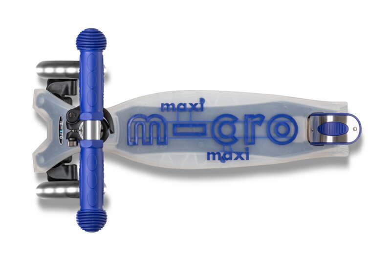 Kolmipyöräinen potkulauta Micro Maxi Deluxe LED - sininen hinta ja tiedot | Potkulaudat | hobbyhall.fi