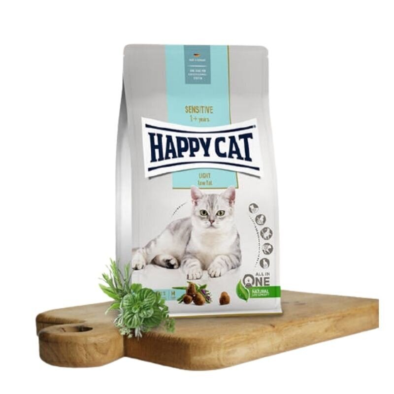 Kuivaruoka aikuisille lihaville kissoille Happy Cat Sensitive Light, 10 kg hinta ja tiedot | Kissan kuivaruoka | hobbyhall.fi