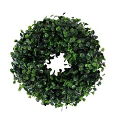 Kranssi BUXUS GREENLAND D27cm, vihreä hinta ja tiedot | Joulukuuset ja kranssit | hobbyhall.fi