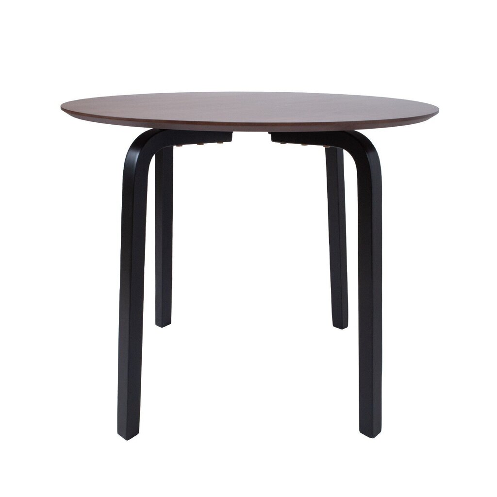 Ruokapöytä MIA D90xH75cm, pähkinä hinta ja tiedot | Ruokapöydät | hobbyhall.fi