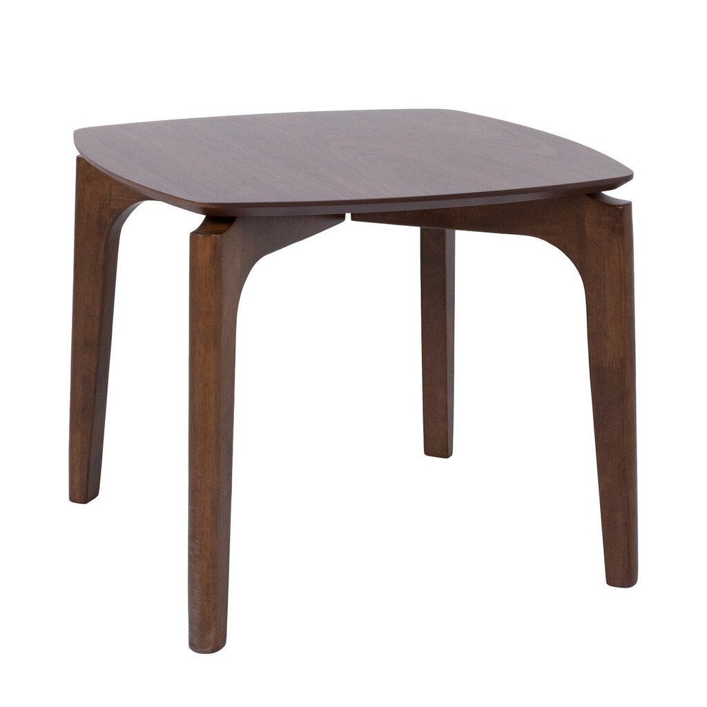 Sivupöytä HAYDIE 60x60xH50cm, pähkinä hinta ja tiedot | Sohvapöydät | hobbyhall.fi