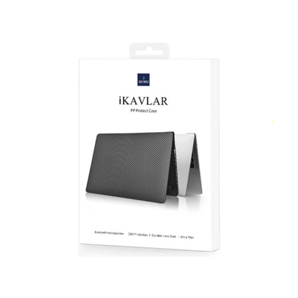 WiWU iKavlar for MacBook 13.6 Air 2022 Transparent Black A2681 hinta ja tiedot | Tietokonelaukut | hobbyhall.fi