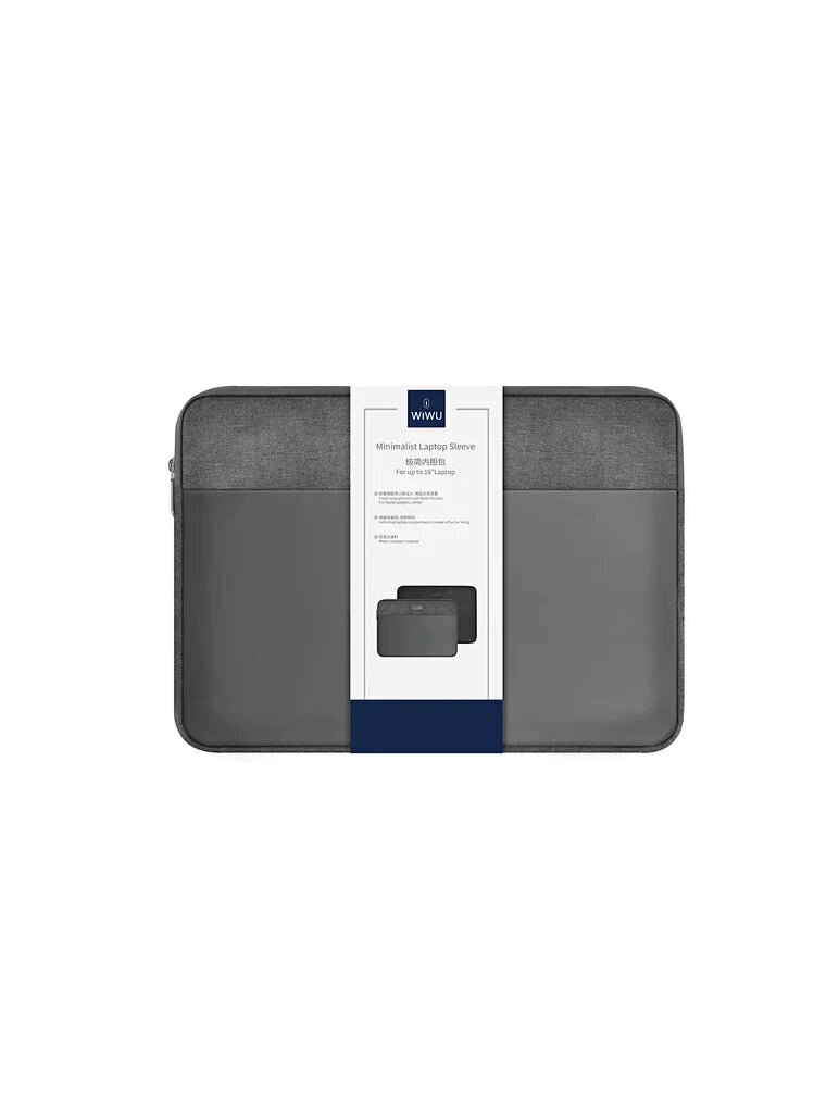 WiWU Minimalist Laptop Sleeve for up to 16" waterproof, grey hinta ja tiedot | Tietokonelaukut | hobbyhall.fi